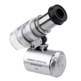 Tiardey Mini 60x Jewellery Loupe with Light Magnifier Microscope Hallmarks Engraving