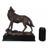 Ebros Gift Rustic Forest Woodlands Howling Spirit Alpha Wolf Figurine