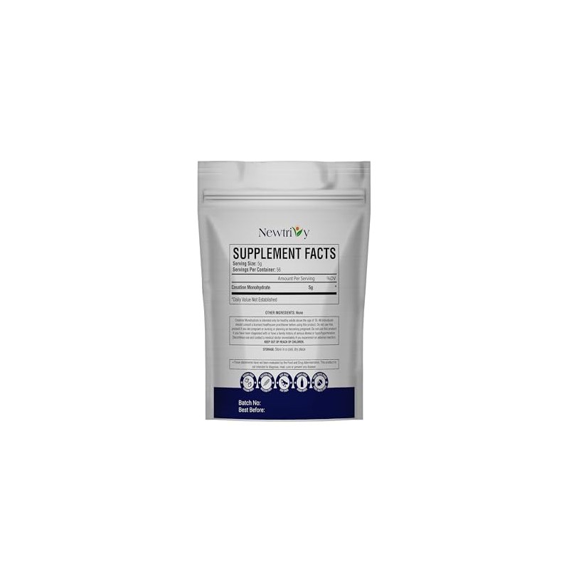 Creatina Monohidrato, Micronizada, Pura, Sin Sabor,280g (9.8oz)