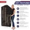 Autoamerics 1-Piece Windshield Sun Shade Brown Camo American Flag USA