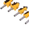 5Pcs/Set Router Bit Tenon Wood Milling Slot Cutter with 8mm