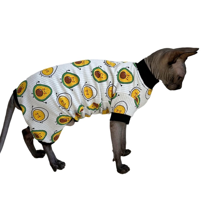 Sphynx Cat Four Leg Cotton Pajamas Elastic Pet Clothes for