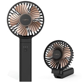 OUTXE Funme Portable Handheld Fan 5000mAh USB Desk Fan Person 4 Speed Settings for Outdoor Travel with Lanyard Black