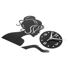 FUNOMOCYA Fashion Acrylic Wall Clock Frameless for Living Room Decor Unique Home Wall Sticker for Bedroom and Kitchen Background Eye Catching Modern