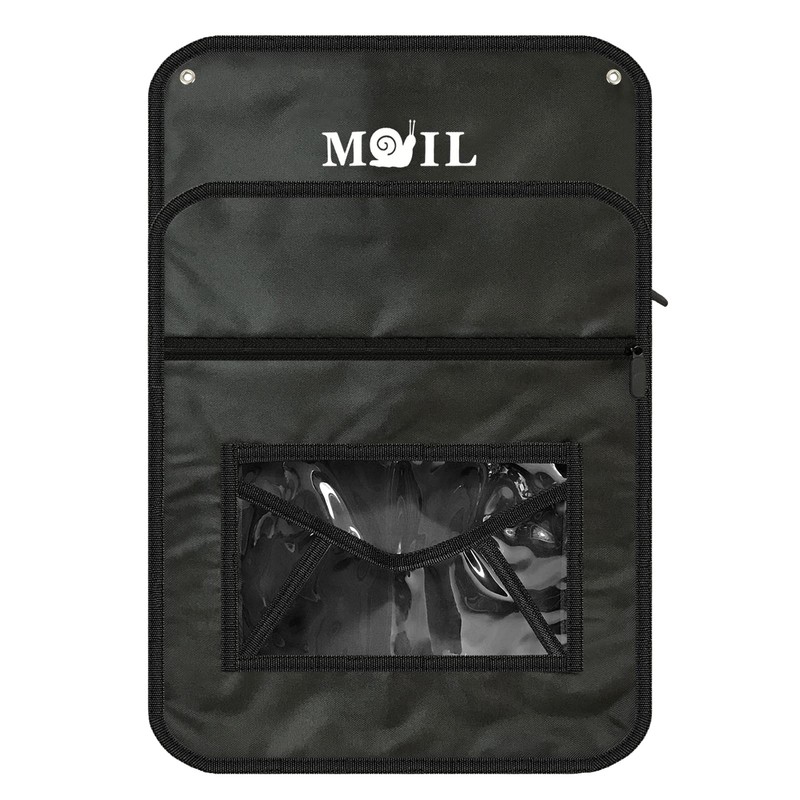 Annmore Mail Slot Catcher for Door, Mail Holder Indoor, Black