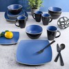 Gibson Soho Lounge Dinnerware Set, Service for 4 (16pcs), Matte