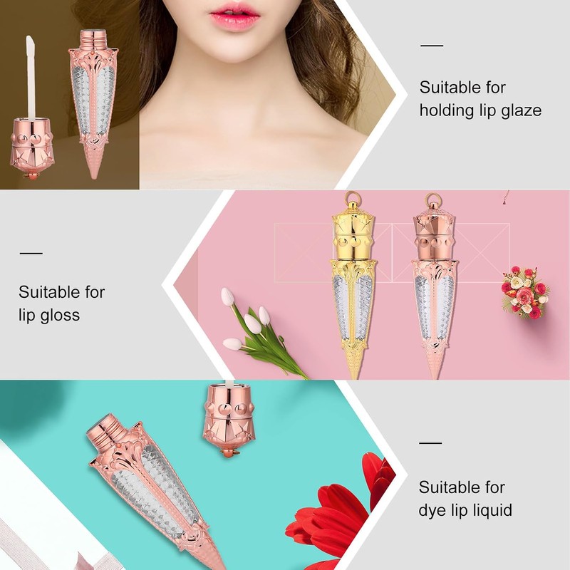 Tubo de Brillo de Labios Vacío 5ml de Plástico, Mini