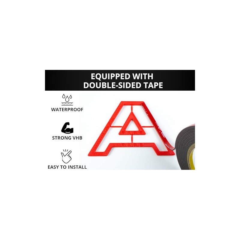 Abarth Lettering for Front Grille - Fiat 500 Radiator Grill
