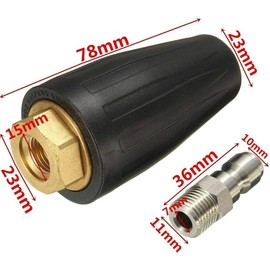 Rotor Nozzle Dirt Blaster for Kränzle Kärcher etc. HD HDS Pressure Washer Operating Pressure: up to 4000 PSI - 276 Bar up to 60°