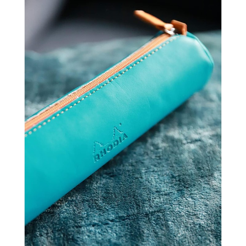 Rhodia 318897C 318895C Round Pencil Case (21.5 x 5 cm,