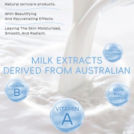 Milk Skin Care Sets & Kits - Skin Care Gift Set for Women - Gifts For Teenage Girls - Skincare Set Cleanser, Serum, Face Cream,Eye Cream,- Facial Kit for Moisturising (8pcs)