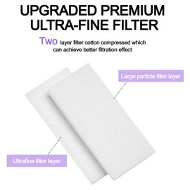 CPAP Filters for Airsense 11, 52 Pcs Ultra-Fine Filters Compatible with ResMed, Upgraded Premium Disposable Filter, Replacement HEPA Filters Medihealer Supplies