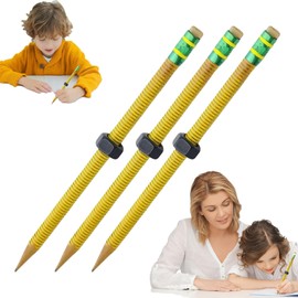 3PCS Anxiety Pen, Fidget Spinner Pen with Threaded Pencil Design, Lead Pencils for Kids and Adults, Sensory Focus Tool for Classroom, Office, and Travel, 19 X 2.5 X 1.6 Cm