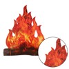 4 Pieces 3D Decorative Cardboard Campfire Centrepiece, Artificial Fire, Campfire