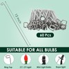 12 Inch Metal Christmas Light Stakes 60 Pack Christmas Yard