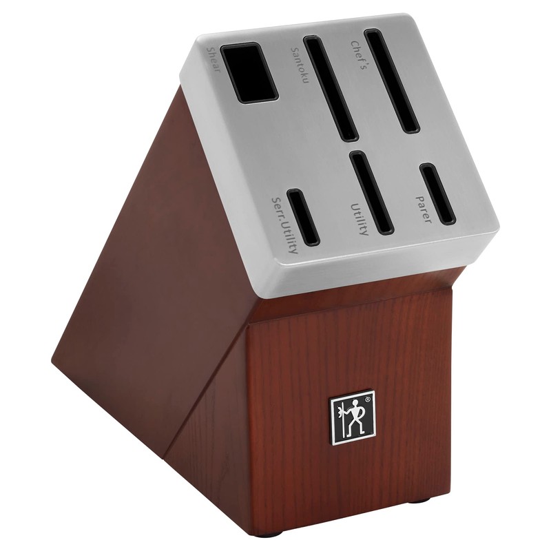 HENCKELS Solution Knife Block Set, 7-pc, Brown