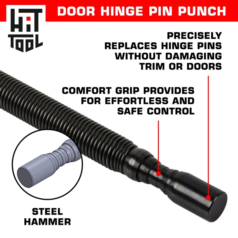 HIT Tool Pro Combo Kit 1/32" Hammerless Nail Set Punch,