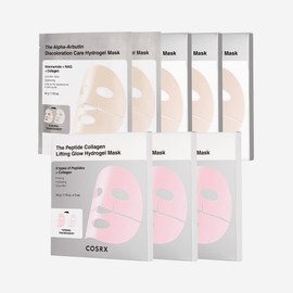 COSRX Peptide Gel Mask 3 sheets x 3 packs + Arbutin Gel Mask 3 sheets x 3 packs + Arbutin Gel Mask 1 sheet x 2 packs (Total 20 sheets)