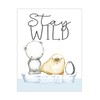 Stay Wild Watercolor Arctic Animals Nursery Unframed Print Cute Polar
