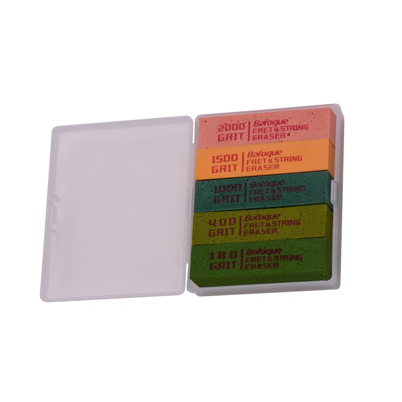Guitar Fret Polishing Erasers Abraisive Rubber Blocks with 180 Grit