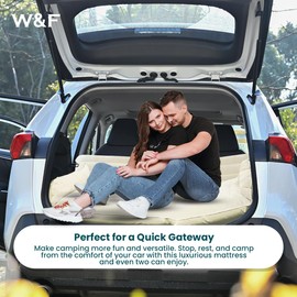 WEY&FLY Extra Tough SUV Mattress - Enhanced Air Mattress, Ultra-Thick & Comfortable, Suitable for Camping, Sleeping & Travel, Includes Pump