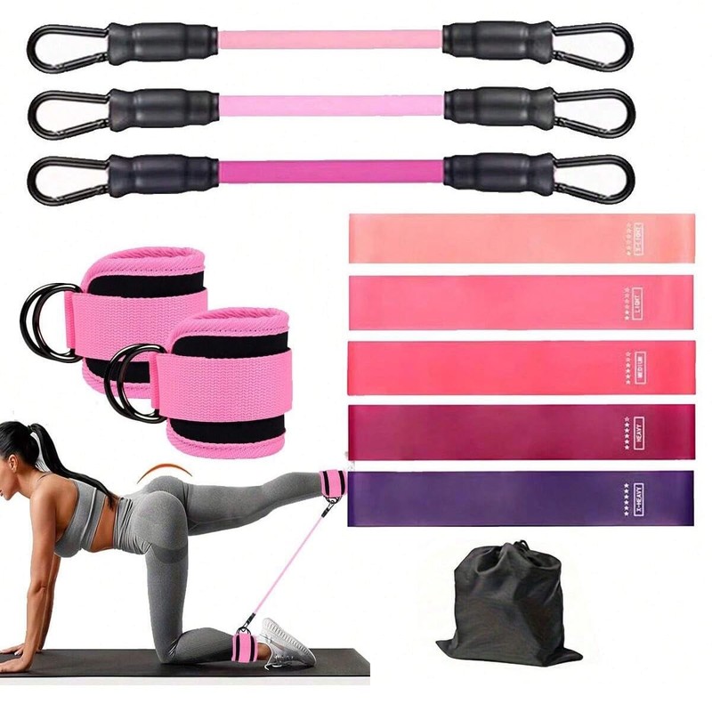 Ligas de Resistencia para Ejercicio, 11Pcs Juego de Bandas de