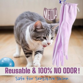 LIICHAAO 2-12 Pairs Gloves for cleaning bathroom,NO ODOR,Stay On Comfort Fit No Sweat No Stick Large size