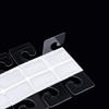 SnowTing 120Pcs Self Adhesive Plastic Hang Clear Tabs Hooks Display