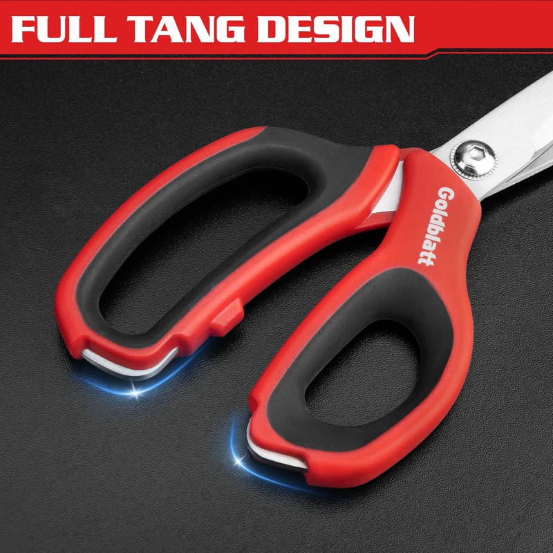 Goldblatt 2PCS Heavy Duty Scissors, Multipurpose Shop Scissors with Stainless
