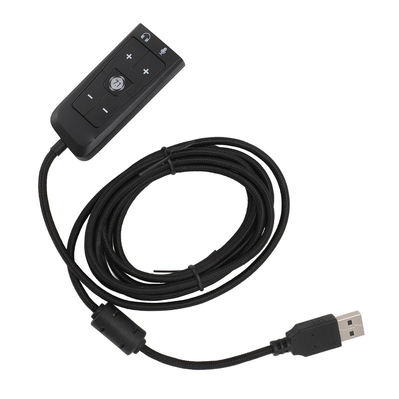 USB to 3.5mm Jack Audio Sound Card Adapter with Headphone