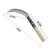 KEYI Grass Sickle, Hand held Sickle Tool with Wooden Handle,