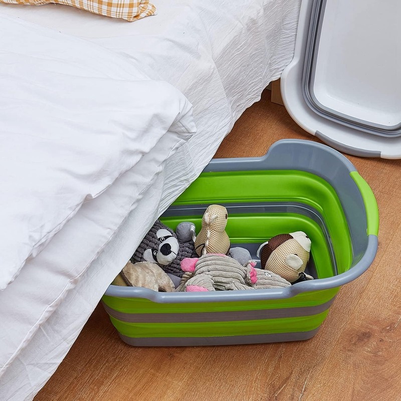 ddLUCK Multi-Functional Collapsible Pet Bathtub with Drainage Hole, Portable Indoor