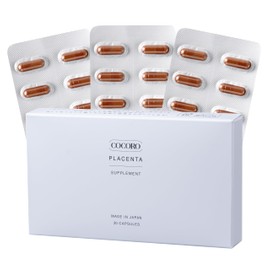 COCORO PLACENTA Supplement, Horse Placenta, Pure Powder (Original Powder), 100% Purity, High Concentration, Thoroughbred Made in Hokkaido, Made in Japan (30 Tablets/Approx. 1 Month Supply) x 1 Box