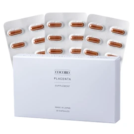 COCORO PLACENTA Supplement, Horse Placenta, Pure Powder (Original Powder), 100% Purity, High Concentration, Thoroughbred Made in Hokkaido, Made in Japan (30 Tablets/Approx. 1 Month Supply) x 1 Box