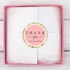 500 Chic Pink Thank You Stickers - 1.4 Inch Roll