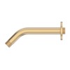 Derengge Shower Arm with Flange,6.5 Inch Brushed Gold Wall Mount