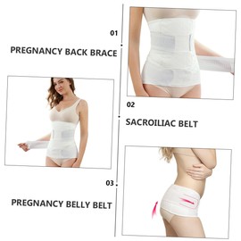 KOMBIUDA Maternity Belt Pregnancy Back Brace Belly Band Sacroiliac Support for Postpartum Care
