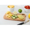 Lipper International Olive Wood Cutting and Serving Board with Rounded