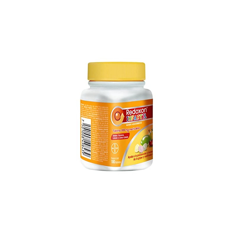 Redoxon Infantil Vitamina C 100mg, Vitaminas para Nios, Sabores Cereza,