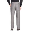 Van Heusen Men's Flex Straight Fit Flat Front Pant, Silver