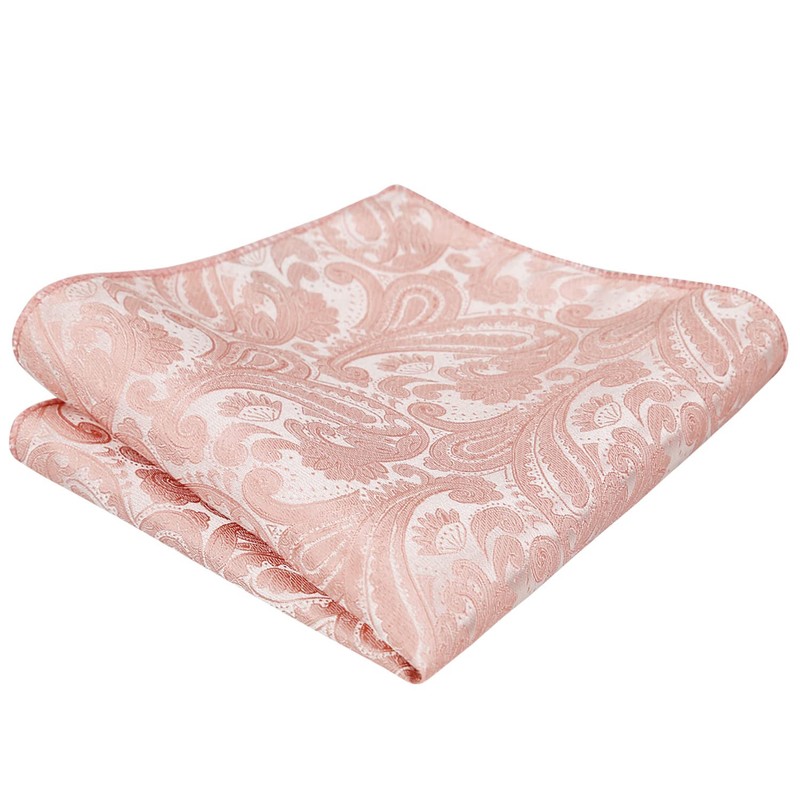 Alizeal Mens Gradient Paisley Bow Tie Pre Tied Pocket Square