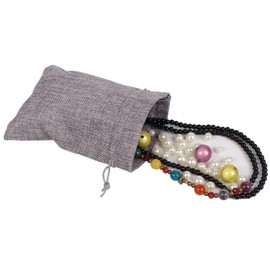 YANGBOYY Burlap Bags, 25 Packs 5''x7'' Burlap Drawstring Gift Bag Party Favor Pouch Linen Jewelry Pockets for Christmas Thanksgiving Easter Valentine's Day Presents Arts Crafts (5''x7'', Gray)