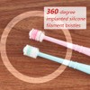 DQITJ 2 Pcs 360-Degree Small Dog and Cat Toothbrush, Bristle