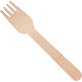 Galashield Disposable Wooden Forks Bulk 1600 Piece 6.3" Length Eco Friendly Biodegradable Compostable