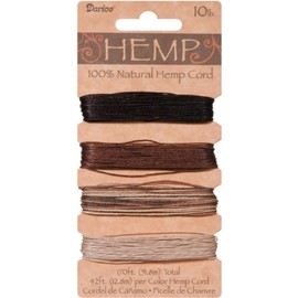 DARICE 1936-91 Hemp Cord Sets, 10-Pound by 170-Feet, Earthy, Assorted