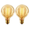 CTKcom Edison Vintage Filament G95 40W Light Bulbs Globe Round