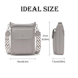 Atgbiem 2025 Women's Small Shoulder Bag for Hanging Small Handbag Women's Crossbody Bag, gray