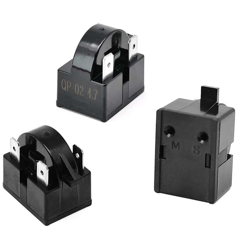 Surf turtle Refrigerator Compressor Relay and Overload Kit 3 Pin