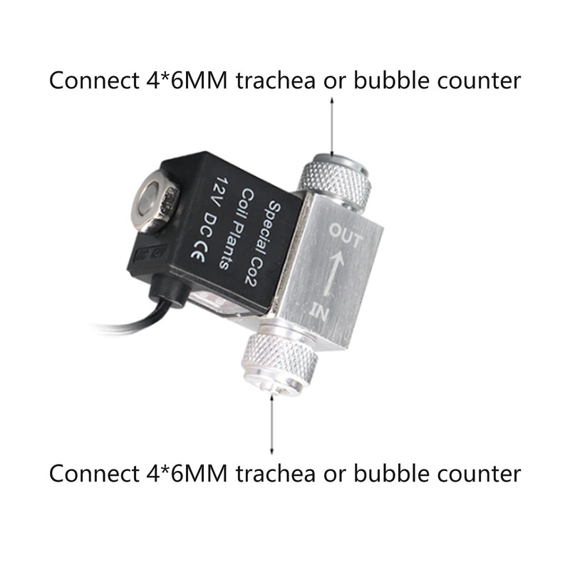 PAKASEPT CO2 Solenoid Valve System Aquarium Solenoid Valve DIY Automatic