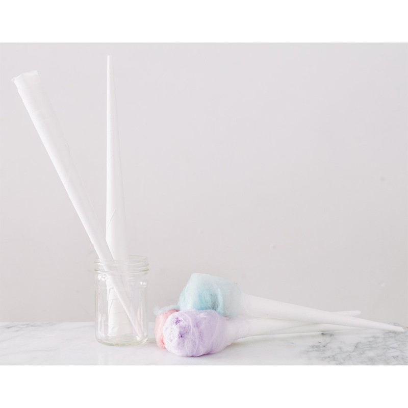 Cotton Candy Express 100-Count Paper Cones for Cotton Candy Making,